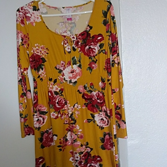 walmart yellow dress